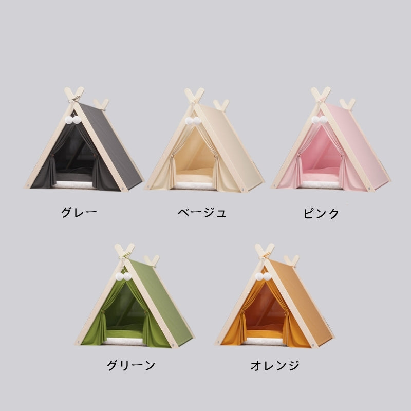 ペットベッド 猫 ペット ドームハウス ペットベッド オーバル キューブ テント ベッド 猫犬