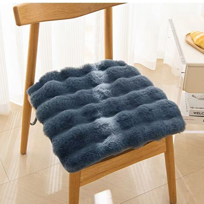 チェアパッド 極厚 ふわふわ チェアパッドカバー 高反発 四角 45cm チェアクッション