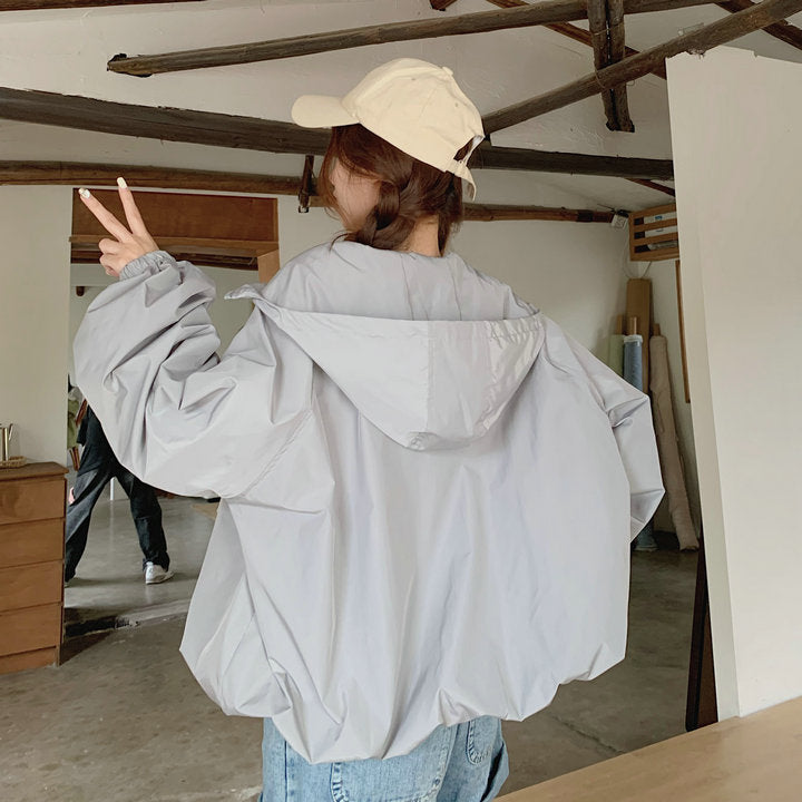 マウンテンパーカー レディース ショート丈 ジャケット UVパーカー フード付き