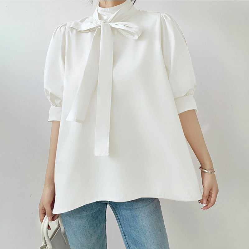 tシャツ 半袖tシャツ スタンドネックtシャツ 半袖シャツ トップス レディース