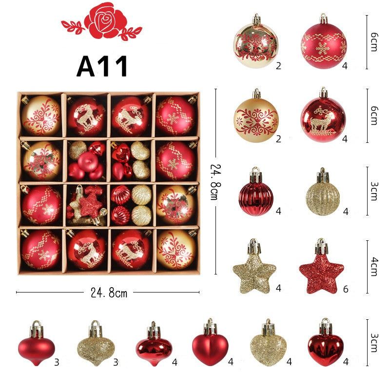 クリスマス オーナメント ボール クリスマスボール 直径6cm 6pcs 34pcs 52pcs