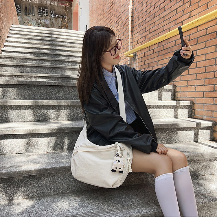 ダンプバッグ ショルダーバッグ レディース 斜め掛け バッグ 大容量