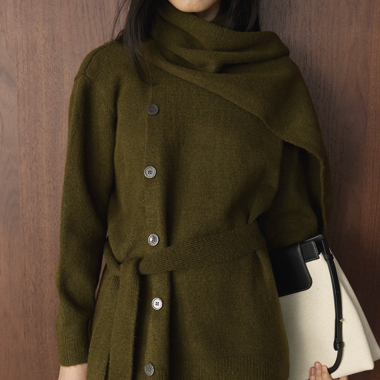 ニットセットアップ レディース カーディガン スカート セーター 2点セット 秋冬