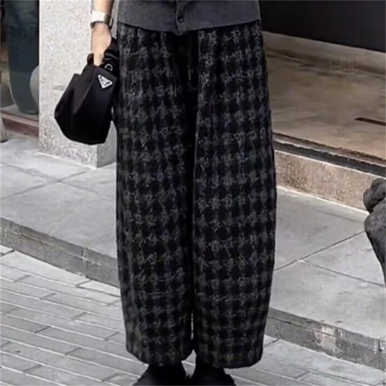 サルエルパンツ ワイドパンツ 高腰 デザイン レディース 秋冬アイテム シンプル カジュアル