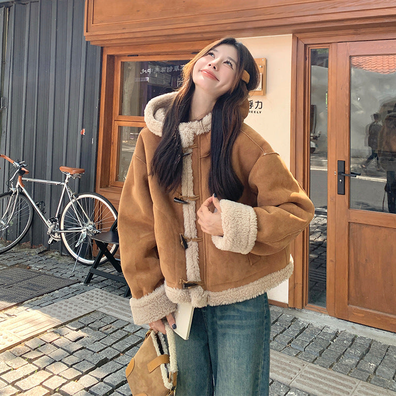 ムートンショートコート フェイクムートンコート ムートンジャケット ショートコート