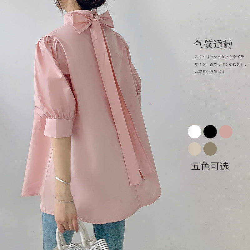 tシャツ 半袖tシャツ スタンドネックtシャツ 半袖シャツ トップス レディース