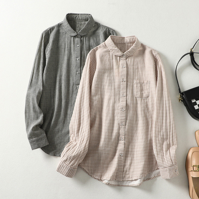 チェックシャツ ブラウス トップス レディース オーバーシャツ 長袖シャツ