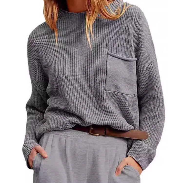 ニット セーター  ハイネックニット 長袖セーター トップス レディース