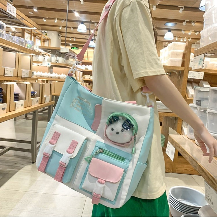 トートバッグ 学生バック レディース 軽い 弁当袋 手提げ袋 ハンドバッグ 帆布 大きめ