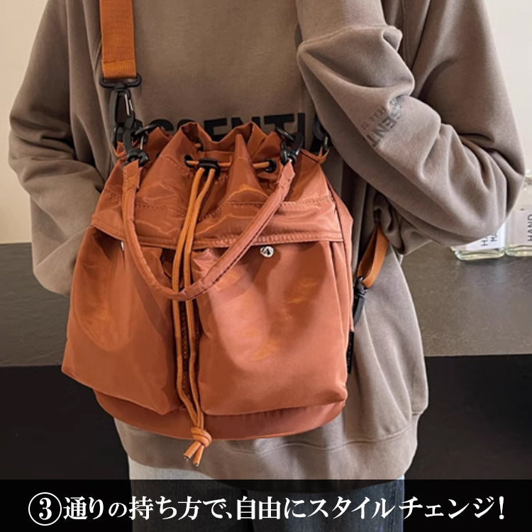 ショルダーバッグ バックパック 巾着バッグ 4wayバッグ レディースバック ハンドバッグ