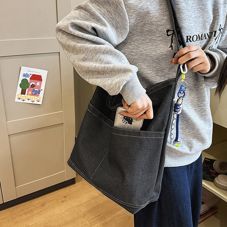 デニム ショルダーバッグ ユニセックス メンズ レディース カジュアル 通学