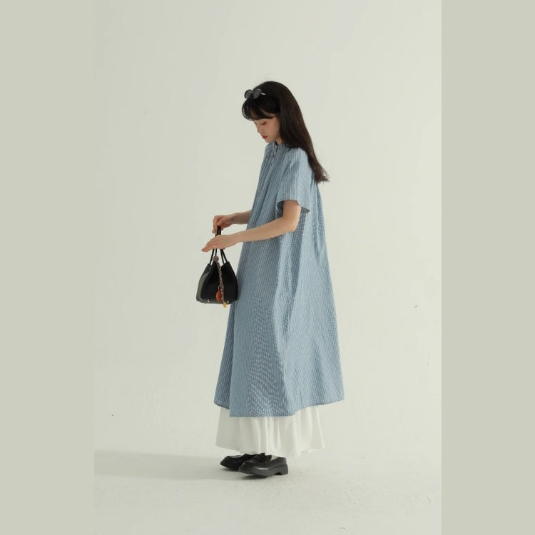 シャツ ブラウス ロングシャツ クルーネックシャツ 彼シャツ トップス
