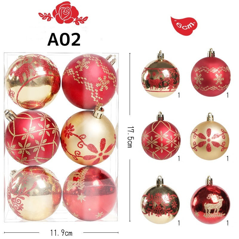 クリスマス オーナメント ボール クリスマスボール 直径6cm 6pcs 34pcs 52pcs