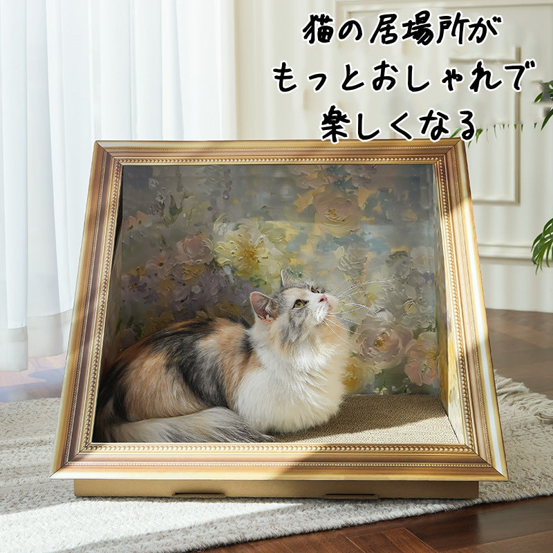 猫ハウス ペットベッド 猫ベッド キャットハウス 2WAY 多機能 インテリア おしゃれ
