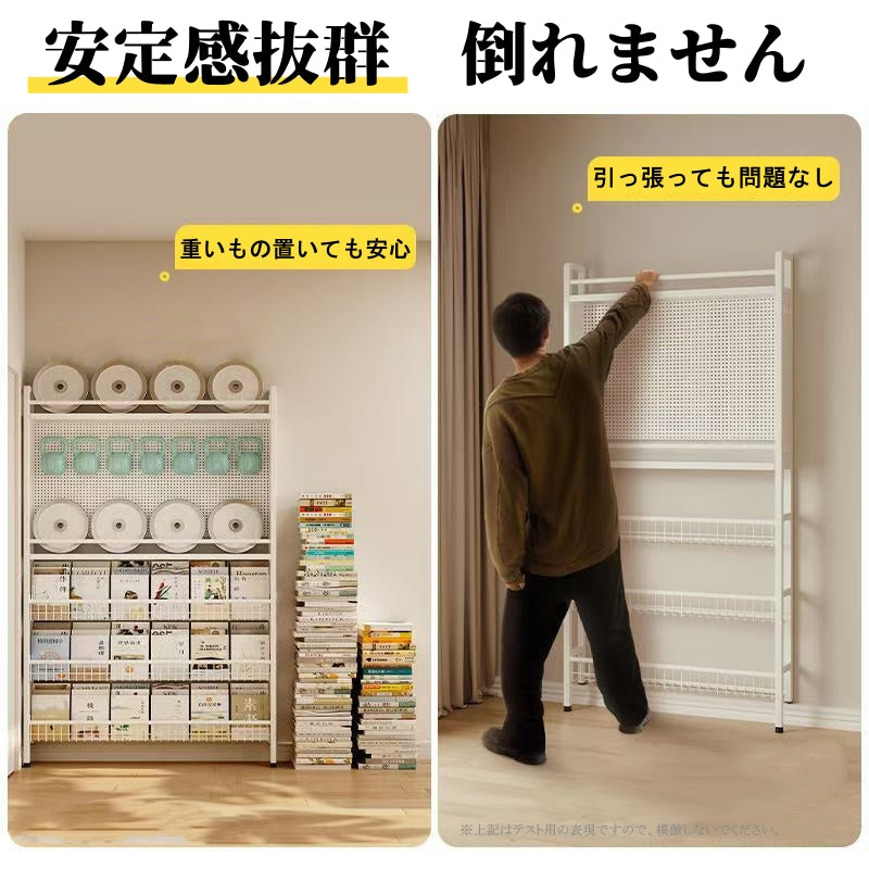 超薄型 隙間収納 扉裏収納棚 多機能扉裏収納 壁掛け ホワイト シンプル多層雑多オーガナ