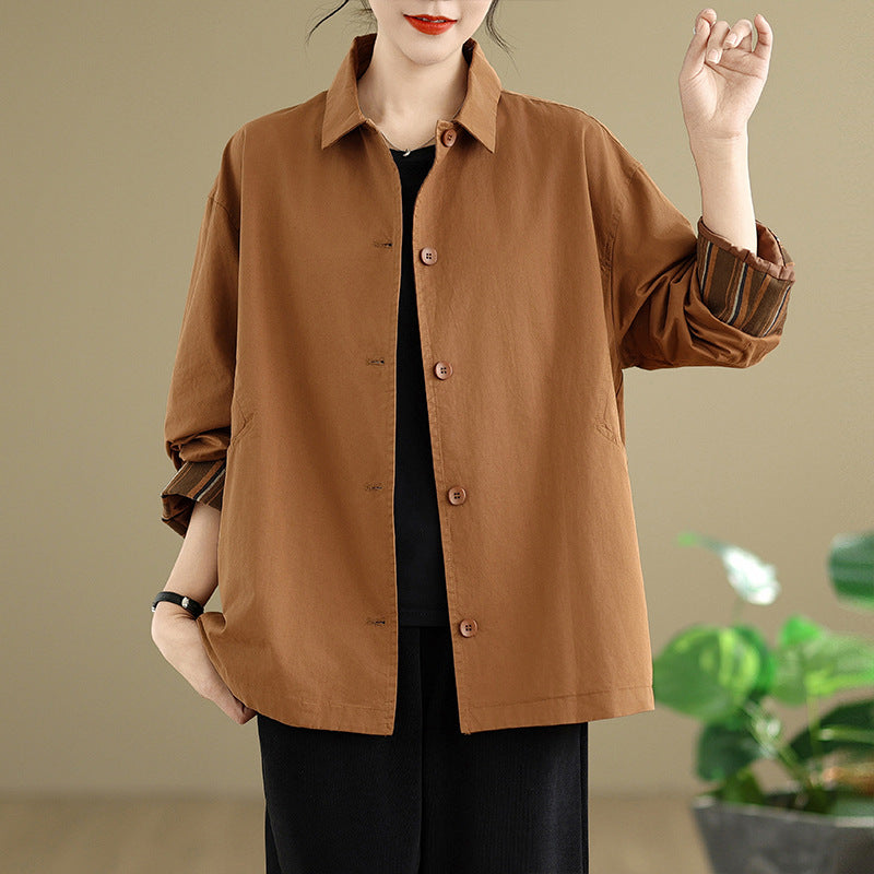 トレンチコート レディース ゆったり アウター 大きいサイズ 体型カバー 春アウター