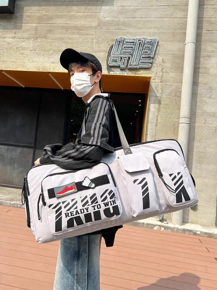 ☆強度試験済☆ボストンバッグ バドミントンバッグ 旅行バッグ シューズコンパートメント付き