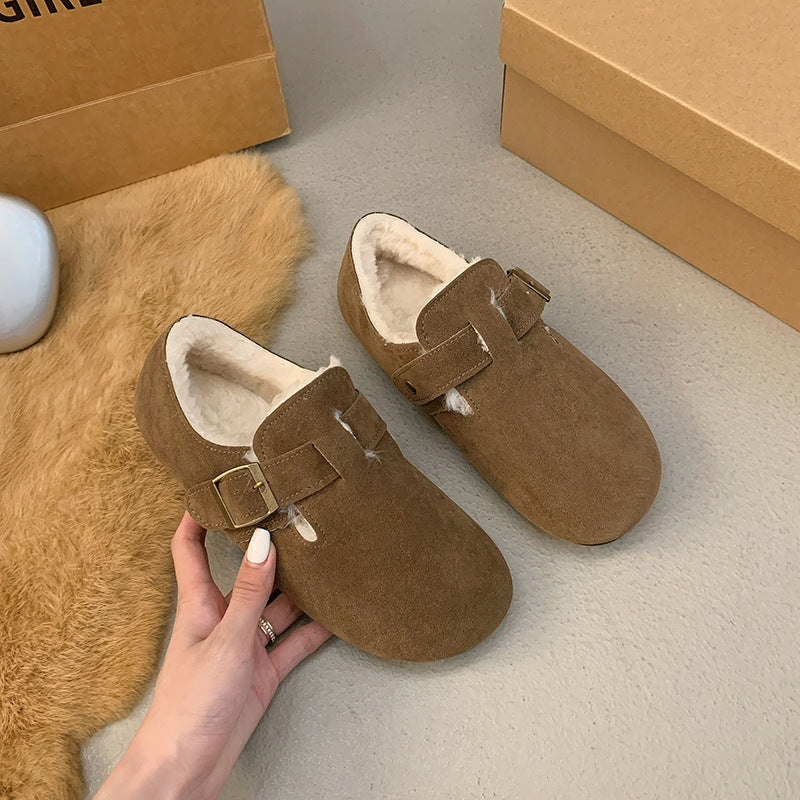 モカシン レディース 本革 スエード シープスキン 軽防水 レディース ムートンシューズ