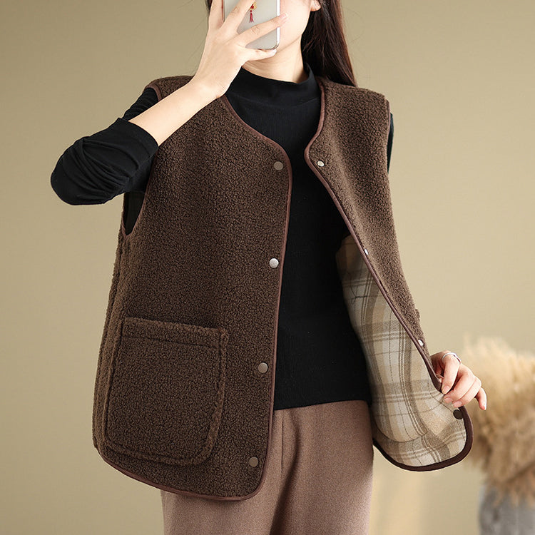 ベスト フェイクファーベスト ファーベスト リバーシブルベスト ジレ アウター トップス レディース