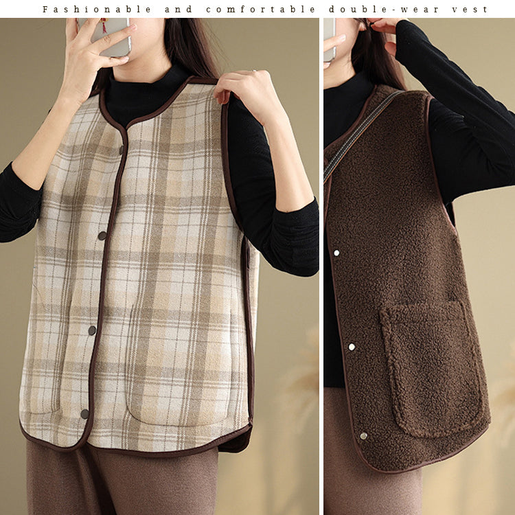 ベスト フェイクファーベスト ファーベスト リバーシブルベスト ジレ アウター トップス レディース