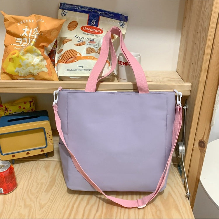 トートバッグ 学生バック レディース 軽い 弁当袋 手提げ袋 ハンドバッグ 帆布 大きめ