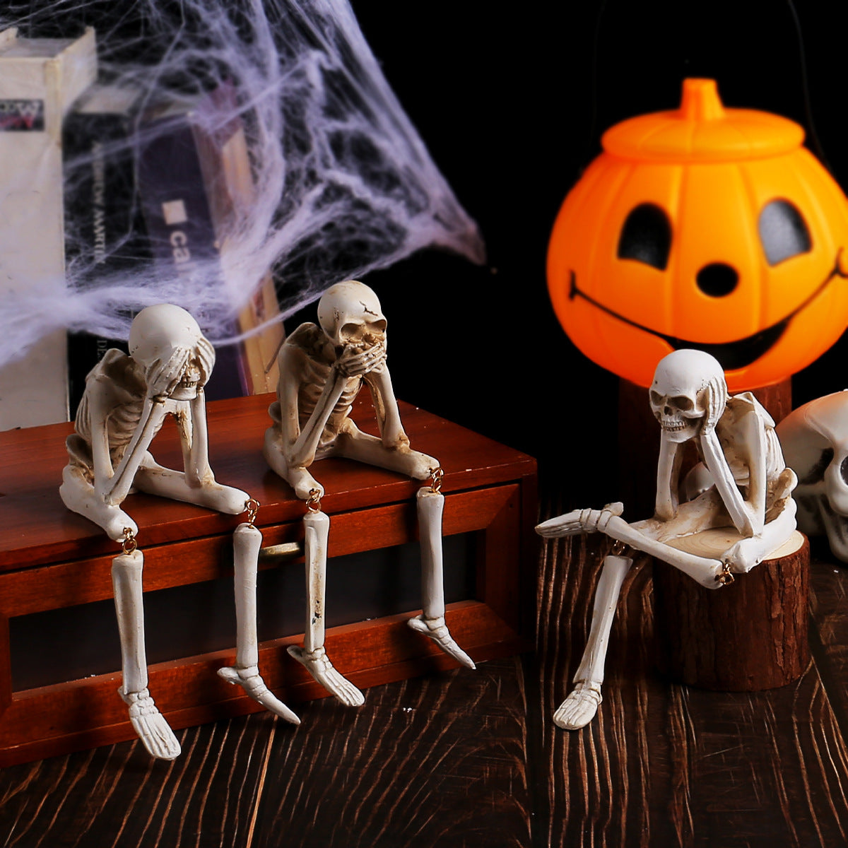 骸骨 ハロウィン飾り ハロウィンスケルトン お化け 怖い ホラー 骨 小道具 不気味なパー