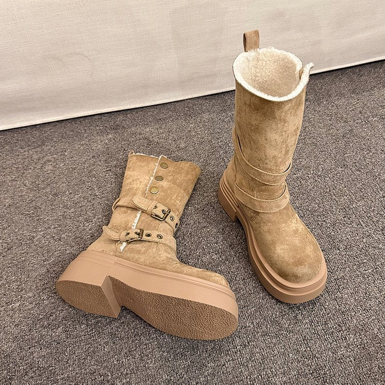 スノーブーツ ムートンブーツ 2WAY仕様 レディースブーツ 冬靴 レディースブーツ