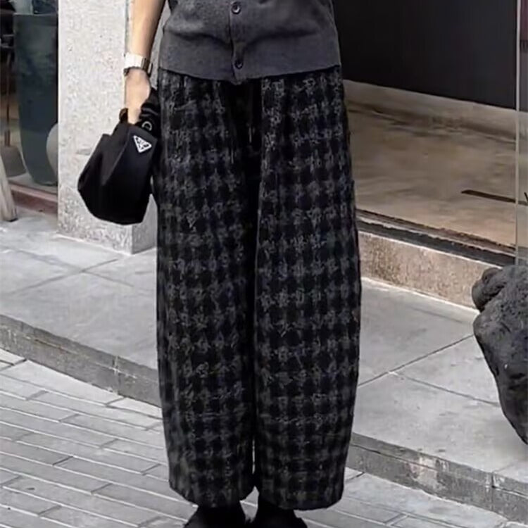 サルエルパンツ ワイドパンツ 高腰 デザイン レディース 秋冬アイテム シンプル カジュアル