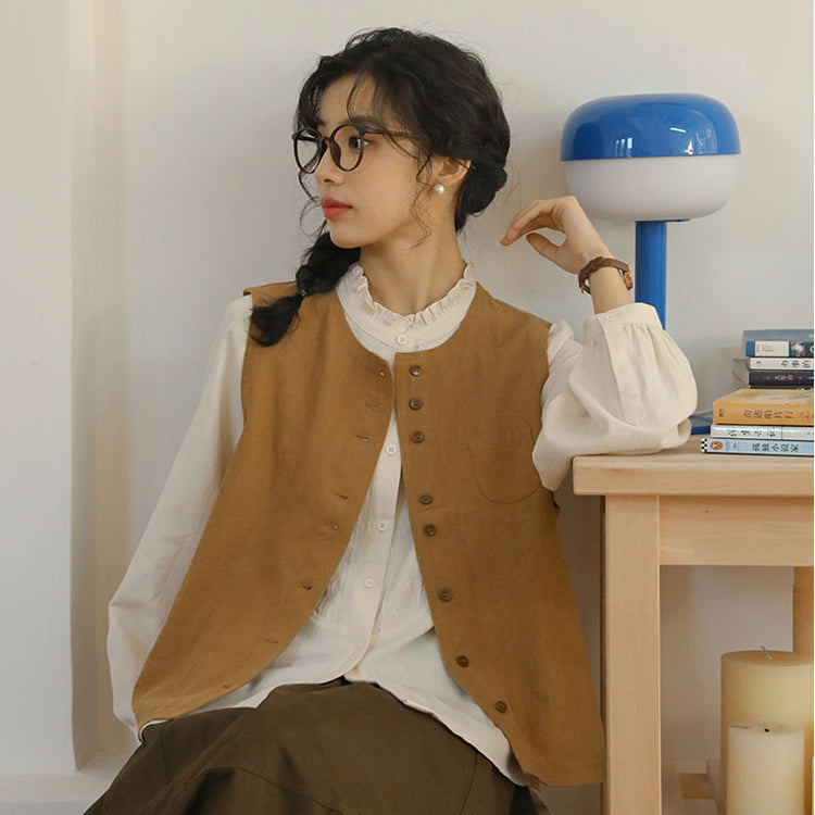 韓国風 セットアップ ベスト レディース トップス 3点セット 雑誌風