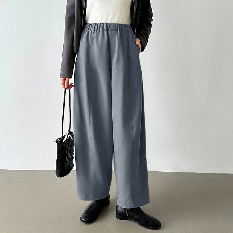 ワイドパンツ レディース ハイウエスト ボトムス スラックス ストレートパンツ 体型カバー