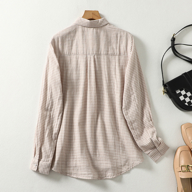 チェックシャツ ブラウス トップス レディース オーバーシャツ 長袖シャツ