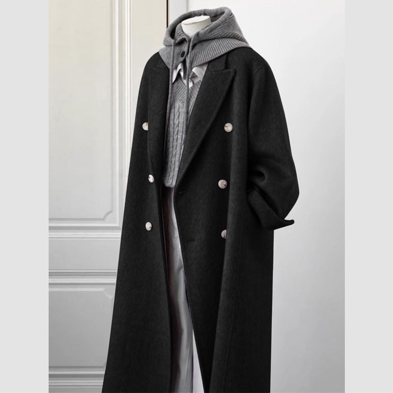 ラシャコート 長袖 レディース チェスターコート ロングコート 襟付き 普段着