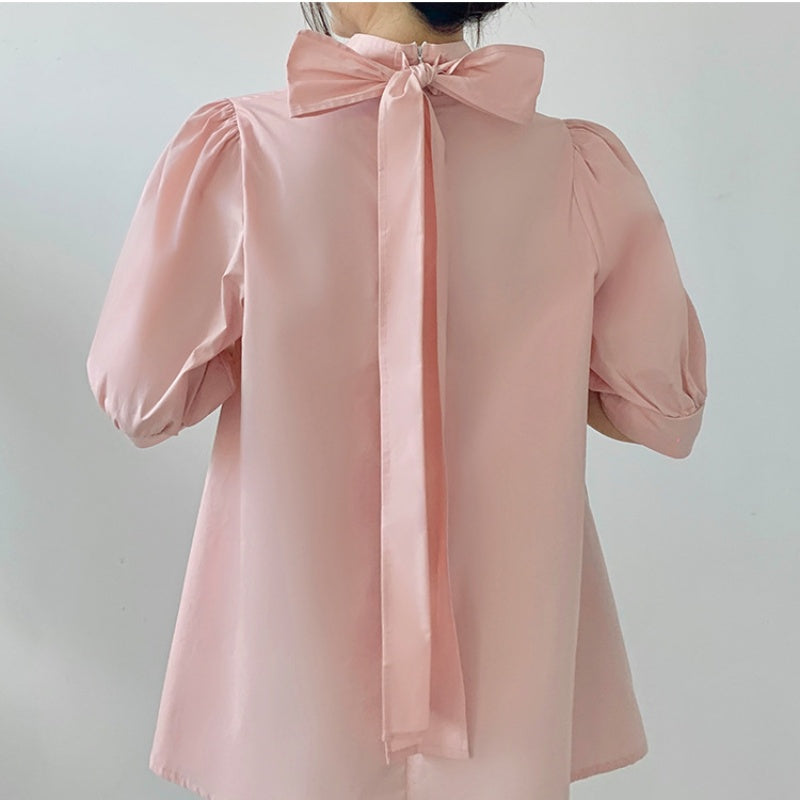 tシャツ 半袖tシャツ スタンドネックtシャツ 半袖シャツ トップス レディース