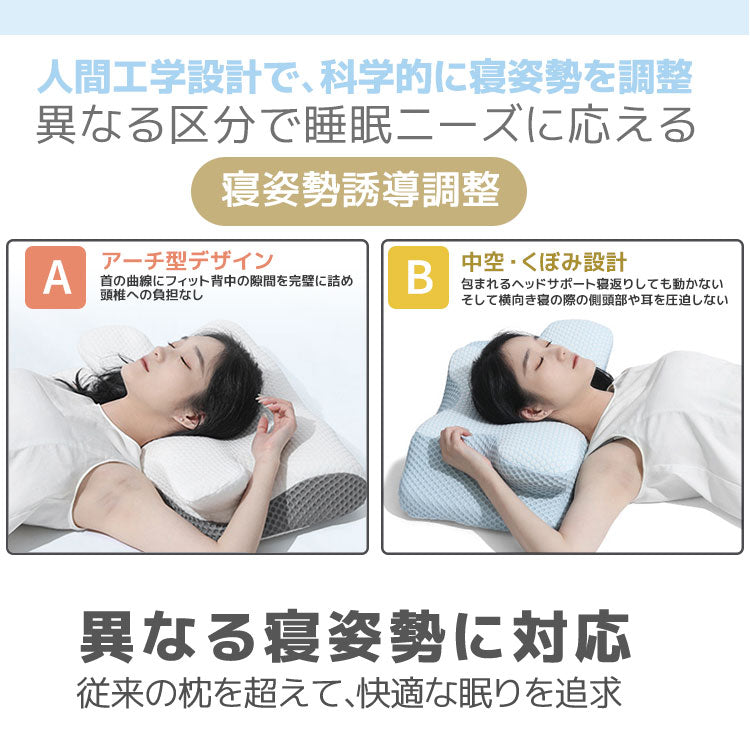 枕 まくら マクラ 横向き寝用枕 特殊形状枕 低反発枕 牛角枕 睡眠枕 ホッと枕 寝具