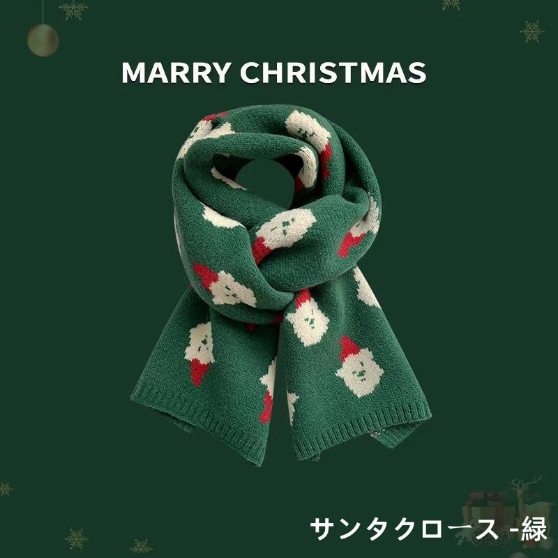 クリスマスマフラー レディース クリスマスプレゼント マフラー 170x30cm クリスマス