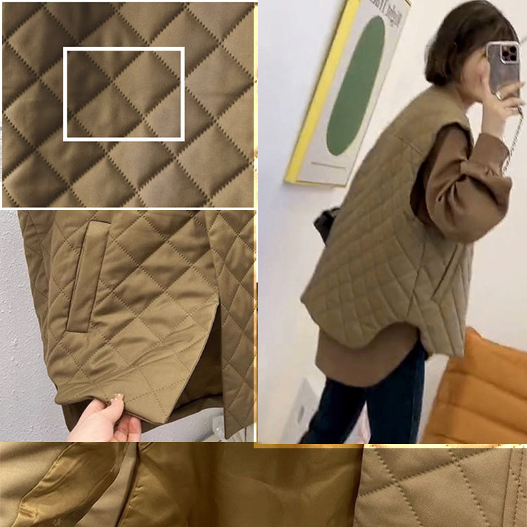 ベスト キルティングベスト 中綿ベスト ノーカラーベスト ジレ アウター