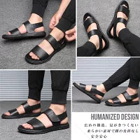 サンダル メンズサンダル メンズスポサン レザーサンダル  スポサンスポーツサンダル