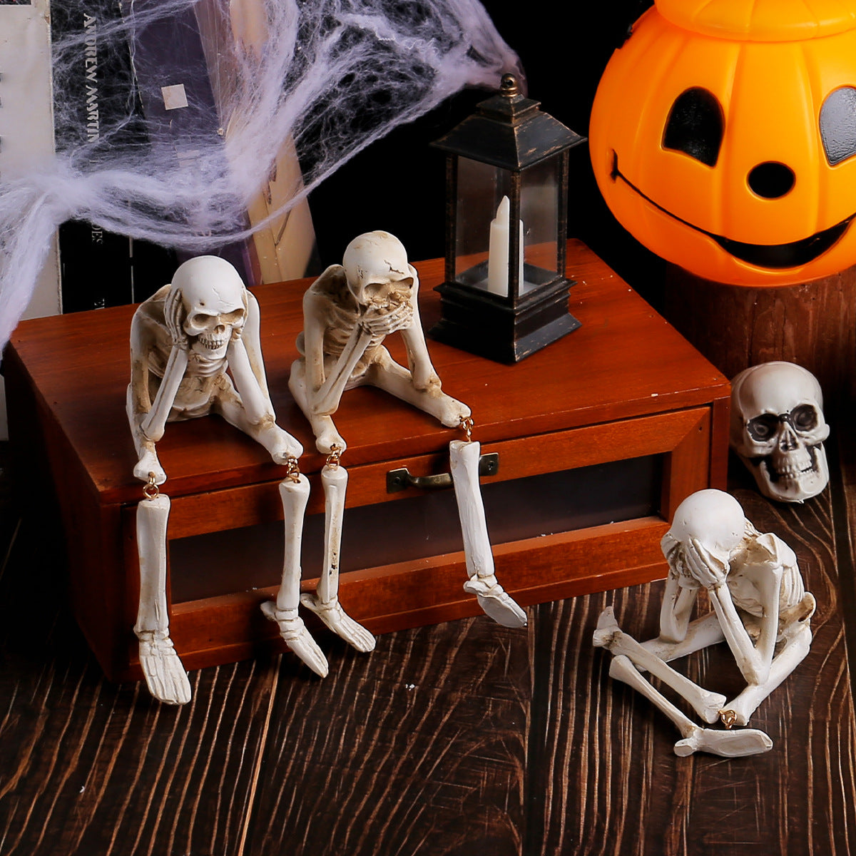 骸骨 ハロウィン飾り ハロウィンスケルトン お化け 怖い ホラー 骨 小道具 不気味なパー