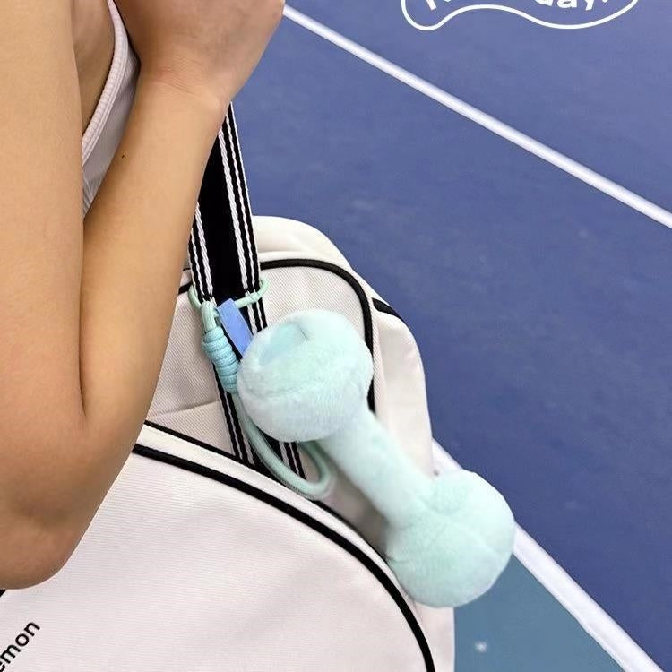 ダンベル キーチェーン バッグチャーム 毛布 かわいい クリエイティブ 収納 おしゃれ 高品質