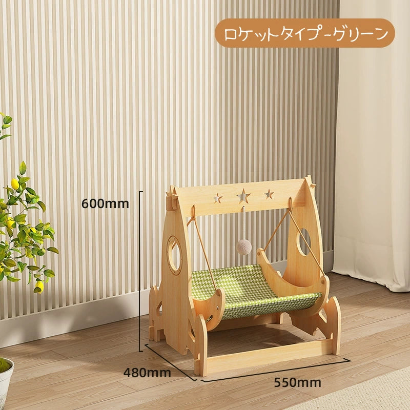 キャットハンモック  猫用ハンモック キャットスウィング 猫用スウィングベッド キャットベッド