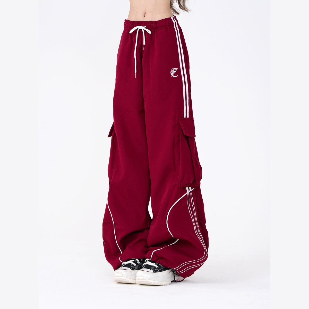 カーゴパンツ ストリートダンス パンツ レディース ブラック ジョガーパンツ