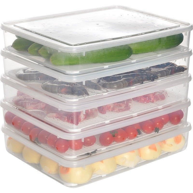 収納ボックス  冷蔵庫収納ケース  蓋付き野菜ケース 食品収納ボックス