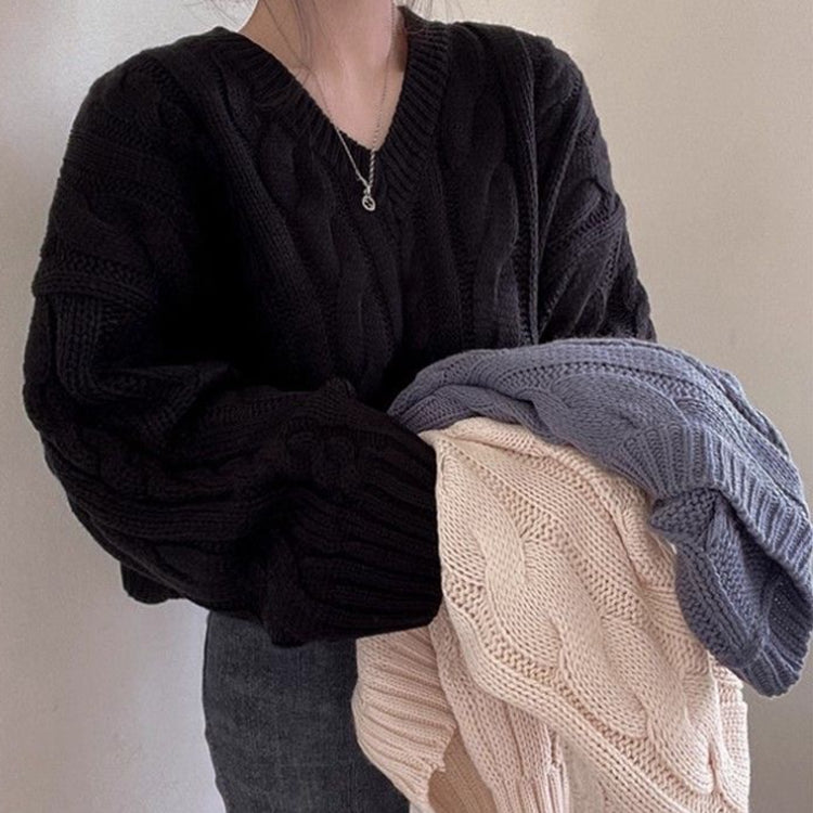 ニット 長袖ニット Vネックニット ヴィンテージニットセーター セーター