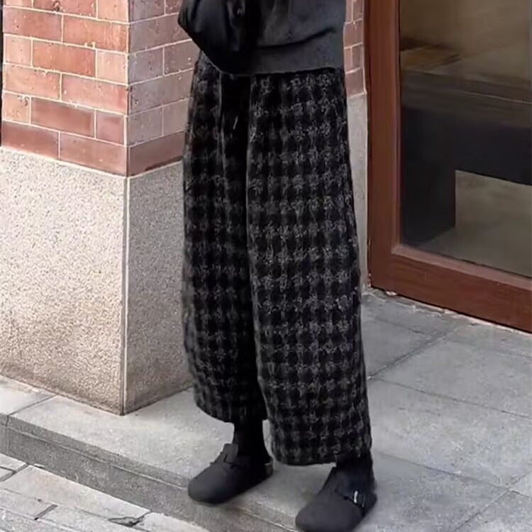 サルエルパンツ ワイドパンツ 高腰 デザイン レディース 秋冬アイテム シンプル カジュアル