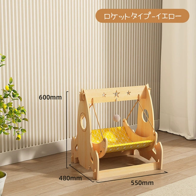 キャットハンモック  猫用ハンモック キャットスウィング 猫用スウィングベッド キャットベッド
