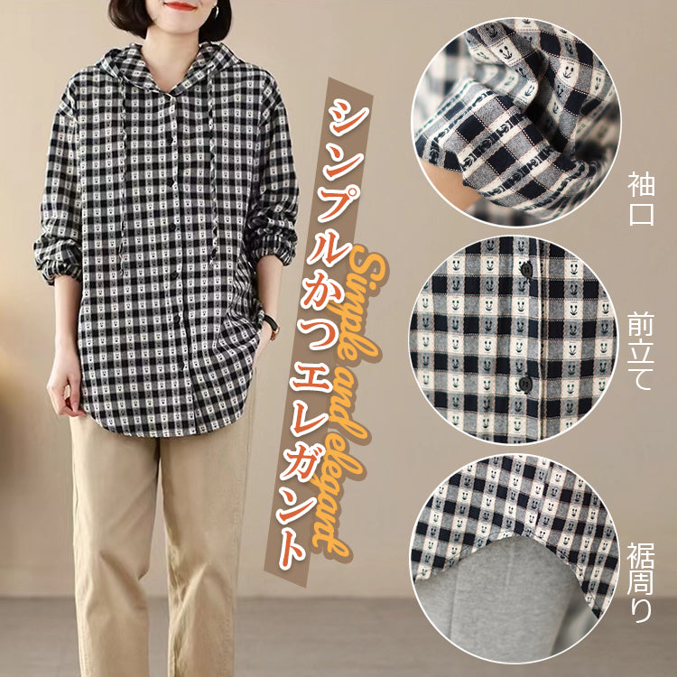 ブラウス  シャツ  シャツジャケット  チェックシャツ トップス