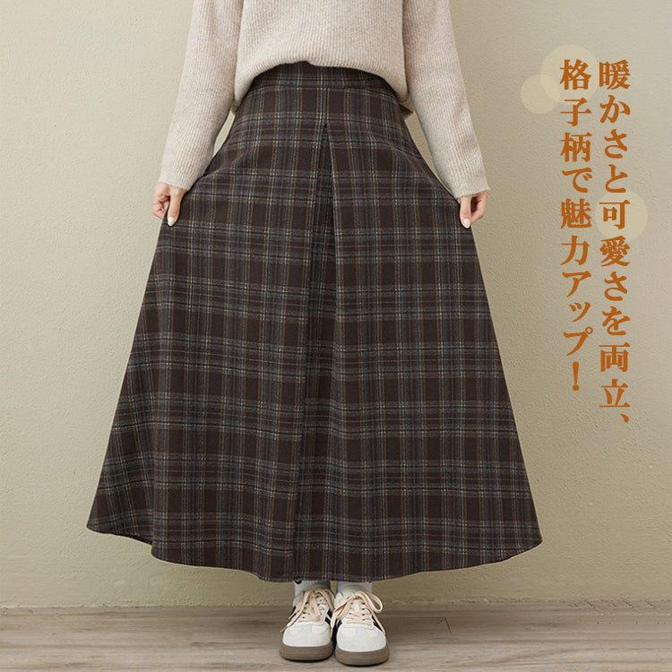 ロングスカート チェック柄スカート フリルスカート スカート ボトムス