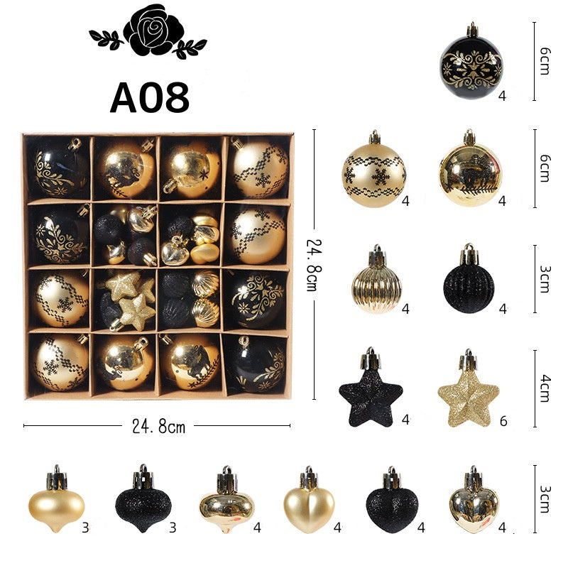 クリスマス オーナメント ボール クリスマスボール 直径6cm 6pcs 34pcs 52pcs
