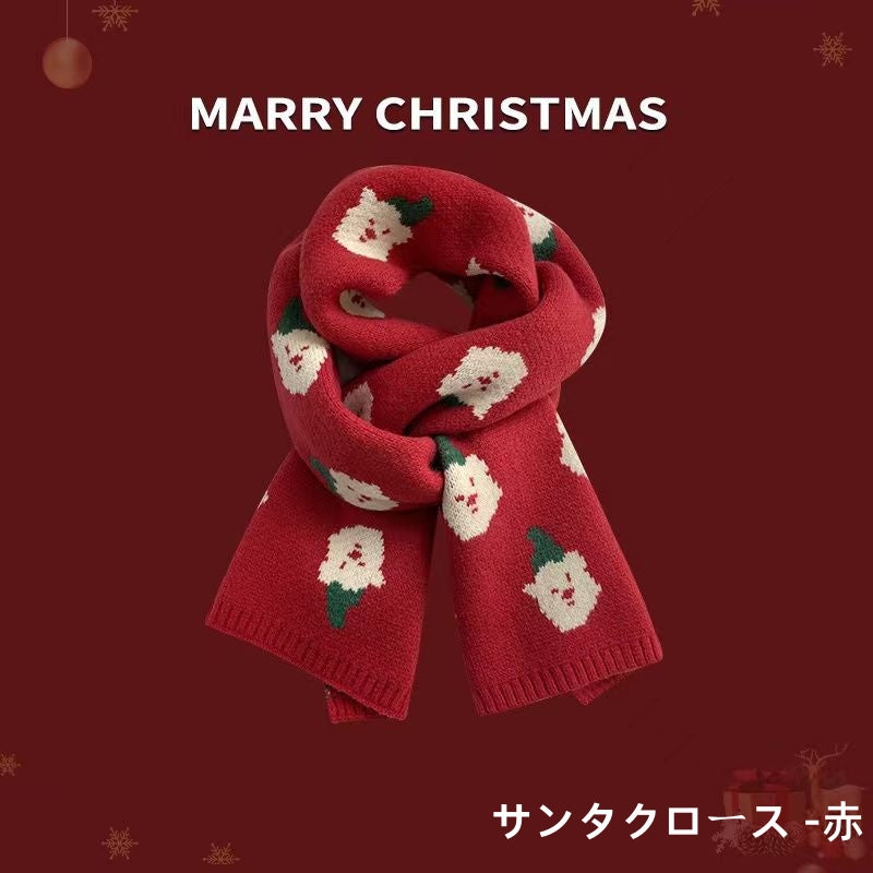 クリスマスマフラー レディース クリスマスプレゼント マフラー 170x30cm クリスマス