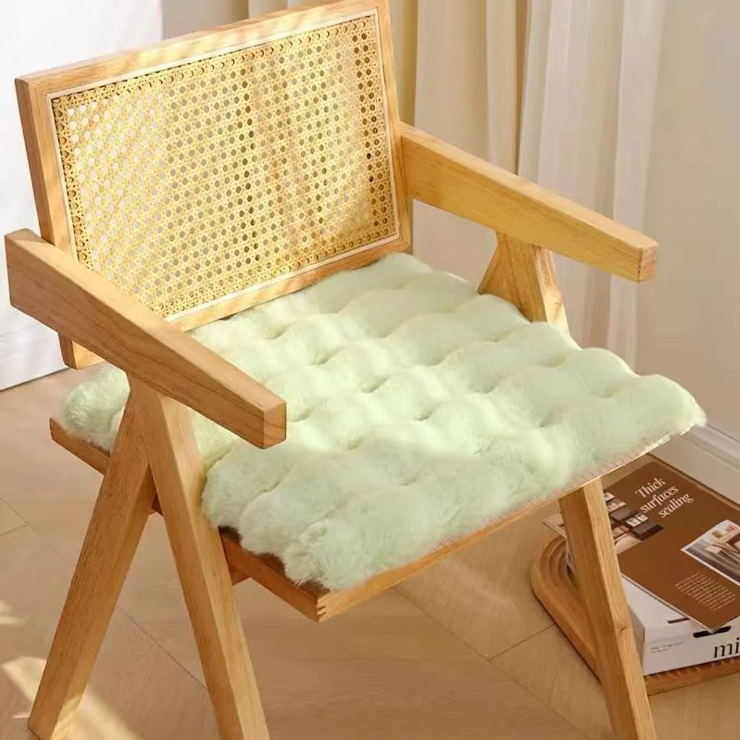 チェアパッド 極厚 ふわふわ チェアパッドカバー 高反発 四角 45cm チェアクッション